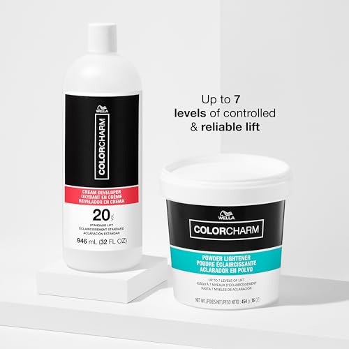 COLORCHARM Cream Hair Color Developers | For Activating Color, Highlighting, Gray Coverage, Blending, and Rich Multi-Dimensional End Results | Vegan | Various Sizes | Packaging May Vary