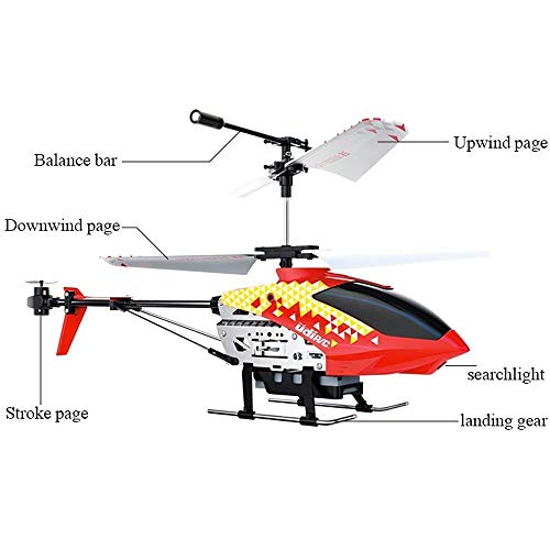 WEHOLY Spielzeug Modell 3.5-Kanal Flugzeuge Spielzeug Höhe Innenflugzeug Mini RC Hubschrauber, Alu Fernbedienung… – Bild 6