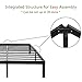 45MinST 14 Inch Platform Bed Frame/Easy Assembly Mattress Foundation / 3000lbs Heavy Duty Steel Slat/No Box Spring NeededNoise Free, King