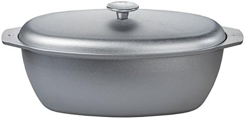 NEW 4 quarts (4 litter or 1 gallon ) kitchen Cooking oval pan cookware Cast Aluminum pot Dutch Oven cauldron with Lid vintage style Stove гусятница bake goose baked duck roast chicken roasted fish