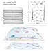 HomeIdeas Premium Jumbo Vacuum Storage Bags, Double-Zip Seal and Turbo Valve for 70% More Compression! Plastic Space Saver Bags, Free Hand-Pump for Travel! 6 Pack (Jumbo - 40x30 Inches)