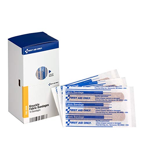 SmartCompliance Refill Fabric Knuckle Bandages, 10 Per Box | Emergency Kit Trauma Kits First Aid Cabinet Refills