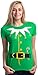 Ann Arbor T-shirt Co. Santa's Elf Costume | Jumbo Print Novelty Christmas Holiday Humor Ladies' T-Shirt-Ladies, S Green