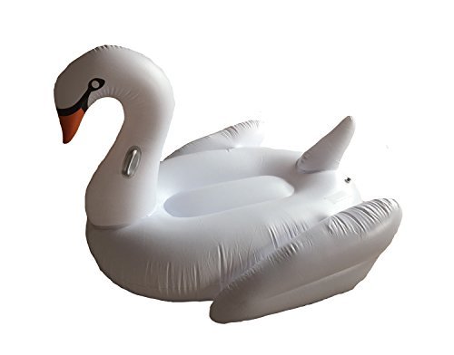 75 Inflatable Swan - Swimming Pool Float - Ultimate Water Raft - Giant Size - Extremely Durable by Bonanza