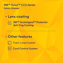 3M Safety Glasses, Solus CCS Series, ANSI