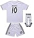 textface 2018/2019 Real Madrid #10 Modric Kids Home Soccer Jersey & Shorts Youth Sizes