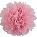 Sopeace Pack of 15 8/10inch Tissue Paper Pom Pom Flowers and Paper Lanterns Wedding Birthday Party Decoration,Pink Mint Green Gold Color