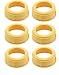 (6 Collars) MEDELA Bottle Nipple Collars Rings New! for slow or medium flow Wide Base primary