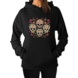 TeeStars Women's - Sugar Skulls Hoodie