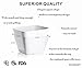 DOWAN 20 Ounce Porcelain Square Cereal Bowls - 6 Packs ,White