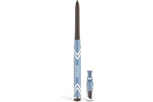 PRIME PROMETICS PrimeEyes Glide Eyeliner for Mature Women – Water-Resistant, Long-Stay and Mess-Proof – Gel Cream Texture, Discreet Sharpener and Effective Smudger (Wood (brown))