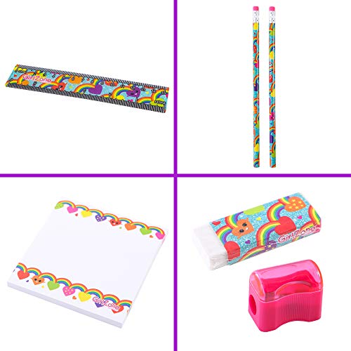 GirlZone: Jumbo Arts and Crafts Filled Stationery Pencil Case for Girls