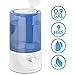 PONNYC Cool Mist Humidifier - Rotatable Mist Nozzle - Ultrasonic Humidifier for ‎Bedroom, Baby room, Home, Office, Gym - Essential Oils Diffuser - Premium Air Humidifier - 0.9 Gal, 9 hours of work‎