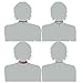 Pearlplus 8 PCS Velvet Choker Necklace Set Classic Choker with Pendant for Women