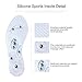 MindInSole Acupressure Magnetic Massage Foot Therapy Reflexology Pain Relief Shoe Insoles Washable and Cutable - (1 Pair) (Women)