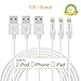 KINPS MFi Certified Lightning to USB Cable 10ft/3m iPhone Charger Cord Super Long for iPhone Xs/XS Max/XR/X / 8/8 Plus / 7/7 Plus / 6S / 6S Plus, iPad Pro/Air/Mini (White, 3 Pack)