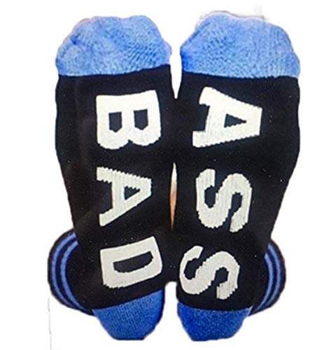 Tmrow Crew Socks Fuck Off Mens Womens Novelty Funny Socks Cute Game Party Hosiery,Blue