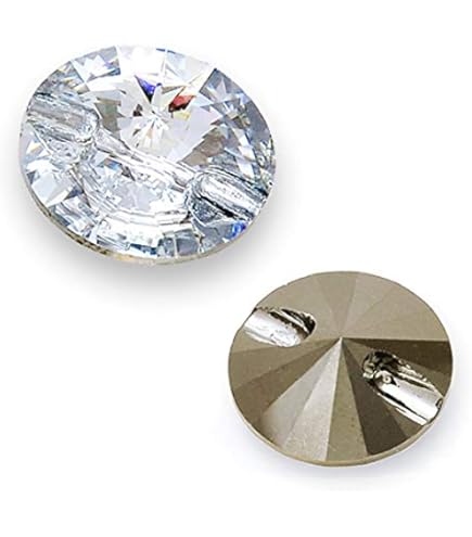 Craftisum 50 Pcs Navy Rhinestone Resin Sewing Buttons - 12.5mm (1/2") Shank Buttons For DIY & Clothing