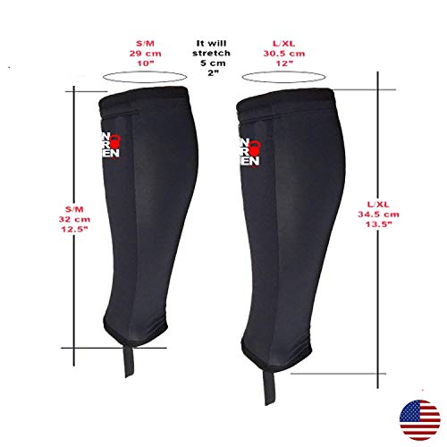 Cross Fit Shin Guard Calf Compression Sleeve Rope Climb Box Jumps Deadlift L/XL - //medicalbooks.filipinodoctors.org
