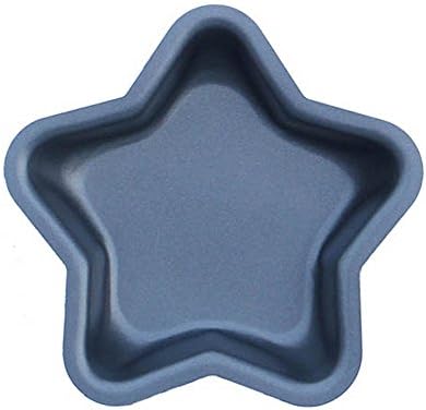 BESICA Mini Pie Muffin Cupcake Pans Egg Tart Baking Cups -NonStick Puto Pan (Black-Star)