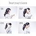 Plastic Spiral Hair Ties Scrunchies Hair Bands 18 Pack Gift for Women Girls Ponytail Holders for All Hair Type -6 colors