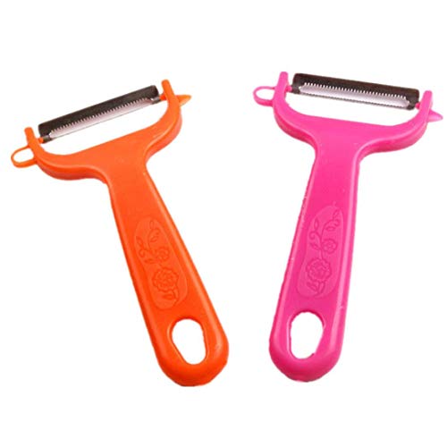Rumas Potatoes Apple Peeler with Non-Slip Grip - Multifunctional Vegetable Kitchen Slicer - Fruit Grater Shredder Device (Random Color) - Thumbnail 5