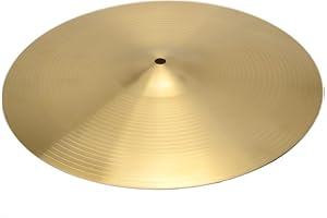MOSLOM Professional 18" 0.8mm Copper Alloy Ride Cymbal for Drum Set Golden (18")