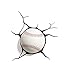 Panoware 3D Light FX Sports Mini 3D Deco Wall LED Night Light with Crack Wall Sticker, Baseball