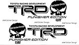 2X TRD Skull Punisher Edition Vinyl Decal 6