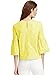 Floerns Women's Bell Sleeve Beading Casual Blouse Top Yellow L
