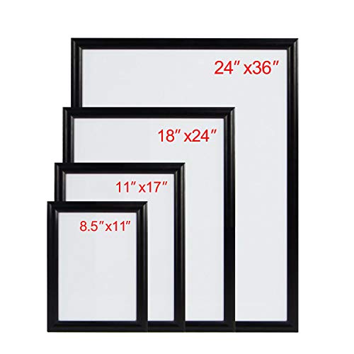 image for T-SIGN 24 x 36 Inches Aluminum Snap Poster Frame Inclueds White Dry Ea