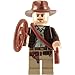 Lego Indiana Jones Minifigure with Whip and Satchel