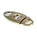 CIGARISM Copper Flower Carving Vintage 2 Blades Cigar Cutter (Bronze)
