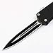 OTF Safety Knife Double Action Dual Edge Black Emergency Outdoor Rescue Knives