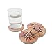 Thirstystone Spiral Sun Natural Sandstone Coaster 4 Pack Eco-Friendly, Absorbent, Easily Wipes Clean