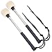 Timiy Bass Drum Mallet Wool Felt Head Percussion Accessory- Beige(2Pcs)