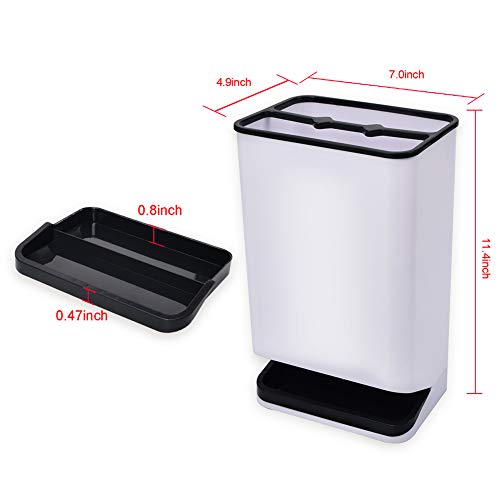 AILELAN Umbrella Stand Rack for Entryway, Umbrella Holder for Home Décor with Removable Drip Tray, 7" x 5.1" x 11.4" inches