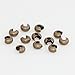 100pcs Crimp beads Knot Cover 6mm Antique Bronze Plated Copper Brass for Jewelry Craft Making CF118-6