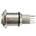 Ninth-City 16mm Momentary Metal Blue LED Lighted Power Push Button Waterproof Speaker Horn Switch 12V