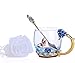 ArtioHipo Tea Cup, Coffee Mug Cups, Glass Coffee Cups Tea Mugs 2018 Handmade Butterfly Rose,12 oz (Rose) Ideal for Friend Wedding Anniversary Birthday Presents
