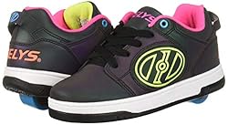 HEELYS Girl's Voyager Tennis Shoe, Black