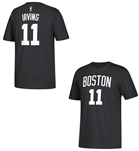 Kyrie Irving Boston Celtics Black Name and Number T-shirt Medium Kyrie Irving Boston Celtics Black Name and Number T-shirt Medium