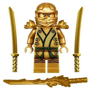 LEGO Ninjago - The GOLD Ninja with 3 Weapons