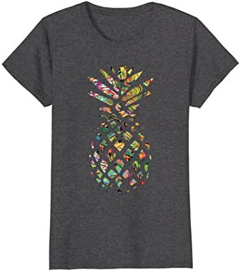 Womens Pineapple T-Shirt - Cotton Shirt for Women and Men Medium Dark Heather
