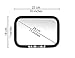 Baby Car Mirror for Back Seat | View Your Child in Rear Facing Car Seat | See Children or Pets in Backseat | X Large | Crash Tested Best Infant Safety Double-Strap Mirror | Wide Angle | Shatterproof