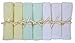 Baby Zelis 7-Piece Natural Bamboo Baby Washcloths (10-Inch-by-10-Inch)