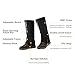 Tuban Hiking Gaiters Snow Gaiters Waterproof Boot Gaiters Reinforced TPU Strap Breathable Nylon (A-Black, Standard -L)