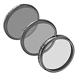 Neewer for DJI OSMO/Inspire 1, Professional 3-Pack Filter Set: (1)PL Filter+(1)ND8 Filter+(1)ND16 Filter, Made of High Definition Glass