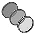 Neewer for DJI OSMO/Inspire 1, Professional 3-Pack Filter Set: (1)PL Filter+(1)ND8 Filter+(1)ND16 Filter, Made of High Definition Glass