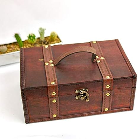 Amazon アジアン雑貨 バリ雑貨 アンティーク調ウッドボックス アタッシュケース型 収納ボックス 小物入れ アクセサリーケース 木製 収納ケース ボックス オンライン通販